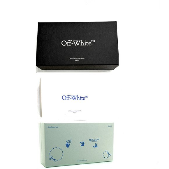 NWT Off White Oerj075F24Pla0016D00 Style 75 Light Havana Eyeglasses - Picture 4 of 4